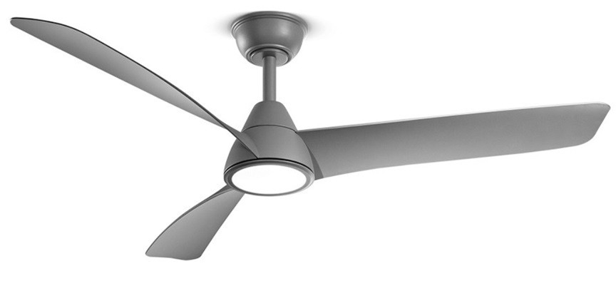 Ventilatore in metallo grigio